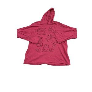 Pink cat hooded long sleeve